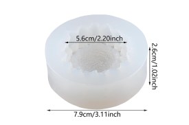 Molde silicona girasol grande